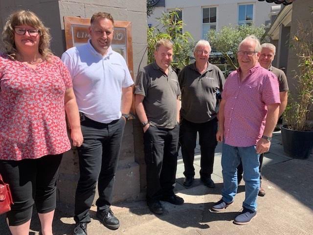 DanielFarhang's tweet photo. Long Service lunch for fellow colleagues of Allan Brothers last week, one  achieving a staggering 50 years service. Over a 193 experience in the Timber Window Industry big, congratulations to you all. @allanbros1811 #timberwindows #allanbros #berwickupontweed https://t.co/bMJdbjEIx3