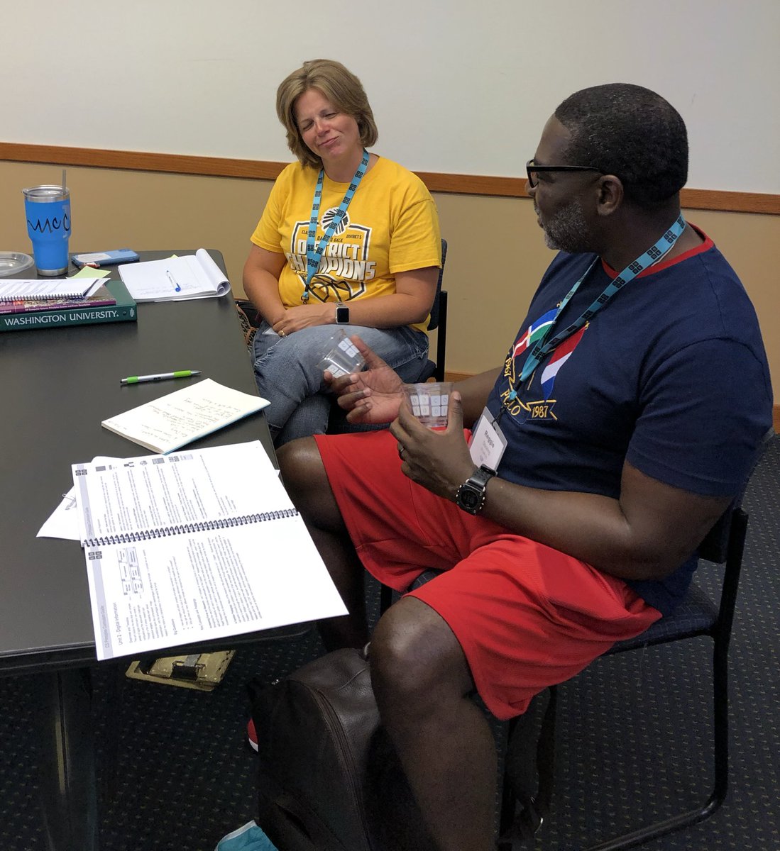 GmathMomma's tweet image. Excited to have CS educators on campus for a week of @codeorg CS Discoveries and CS Principles training! @TeachCode @wustlisp #codeMOre