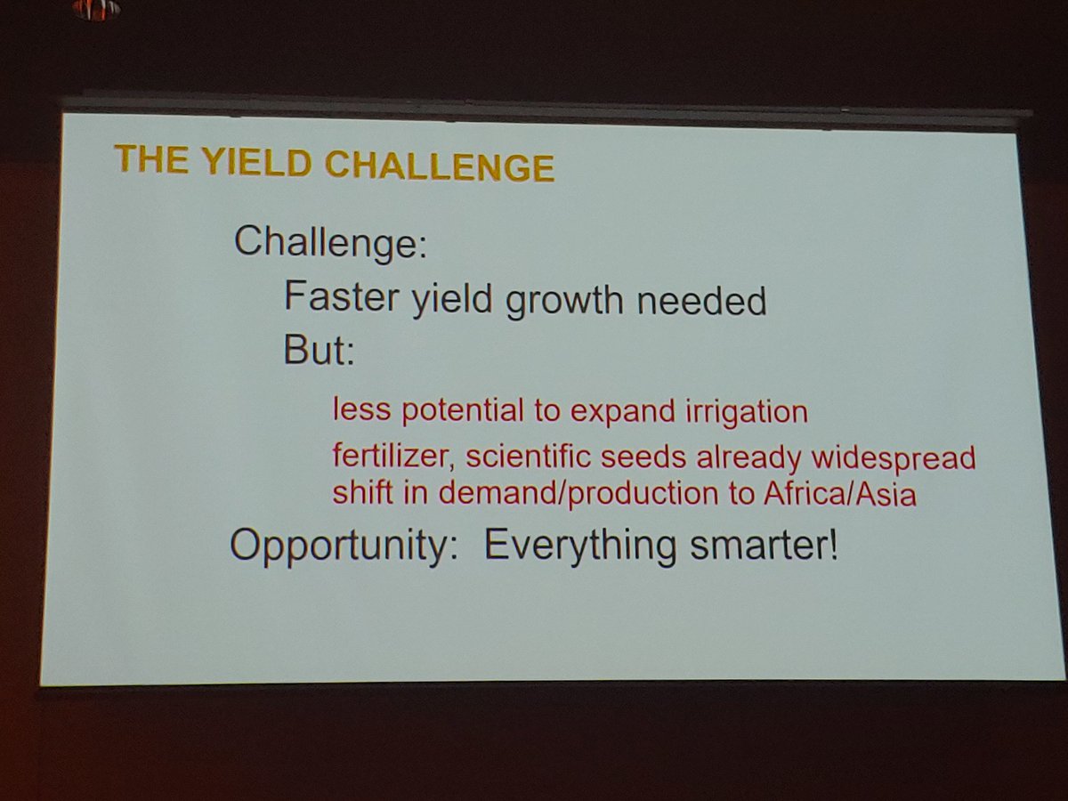 TheComino's tweet photo. Why is Ag research so important? We need to increase productivity and farm smarter to meet all of our goals #productivityiskey currently only 5% of revenue from Ag output is reinvested in research- we need to increase #IWC2019 https://t.co/wZm5knEkPR