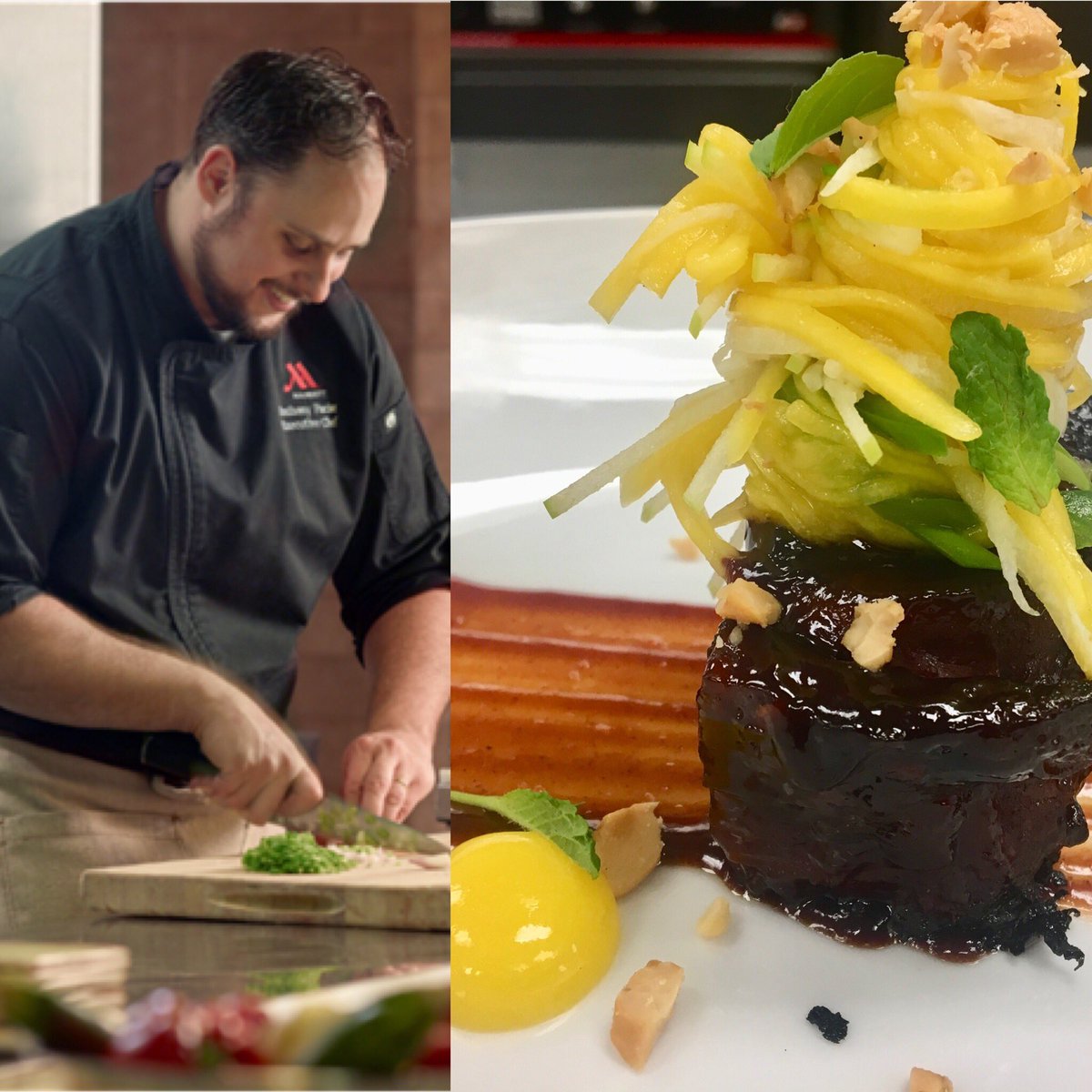 RyeRaleigh's tweet photo. Congratulations to @RyeRaleigh Chef Anthony Parise for creating this outstanding Chinese Braised Pork Belly at the @NCChefShowdown today! https://t.co/7hxfjfaLnd