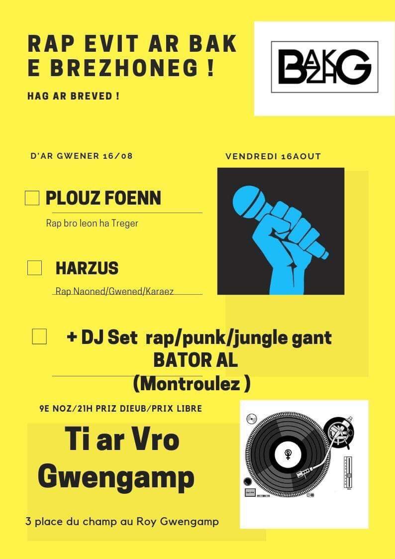 Troc'h ebet e-pad ar vakañsoù evit ar stourm da zifenn gwir yaouankizoù Breizh d'ober o studioù e #bzhg Daou emgav zo kinniget deoc'h e #Gwengamp #bzh