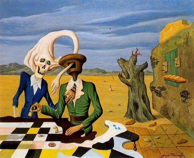 artolisious's tweet photo. Los extraños jugadores
Angel Planells
Date: 1942
Style: Surrealism
Genre: symbolic painting
#art #surrealism #symbolism #painting #angelplanells ##instart #abstraction #abstractart #outsiderart #abstractartist #beautifulartwork #fluidartwork #paintpaint… https://t.co/BlBxS1FIpC https://t.co/glItxzo7WJ