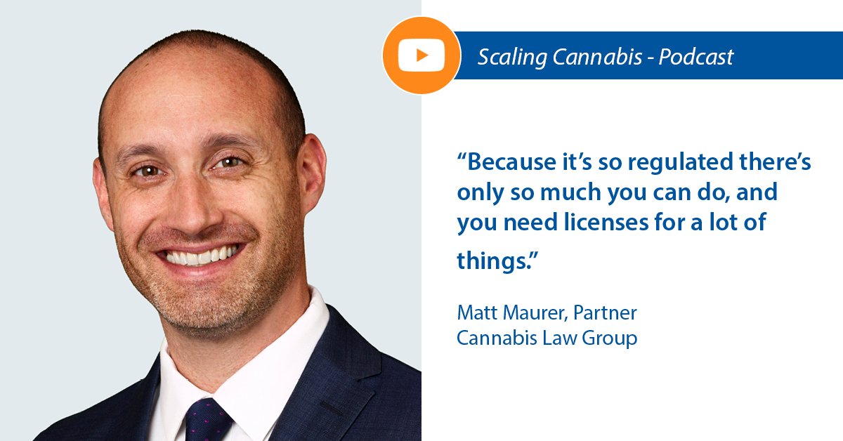 .<a href="/MattPMaurer/">Matt Maurer</a> of our Cannabis Law Group to be featured on the <a href="/ScalingCannabis/">Scaling Cannabis</a> Podcast this week. Matt discusses the positive and negative impacts of regulations on business owners, among other things. Check out a sneak peek here: cannabis-law.ca/2019/07/22/mat…