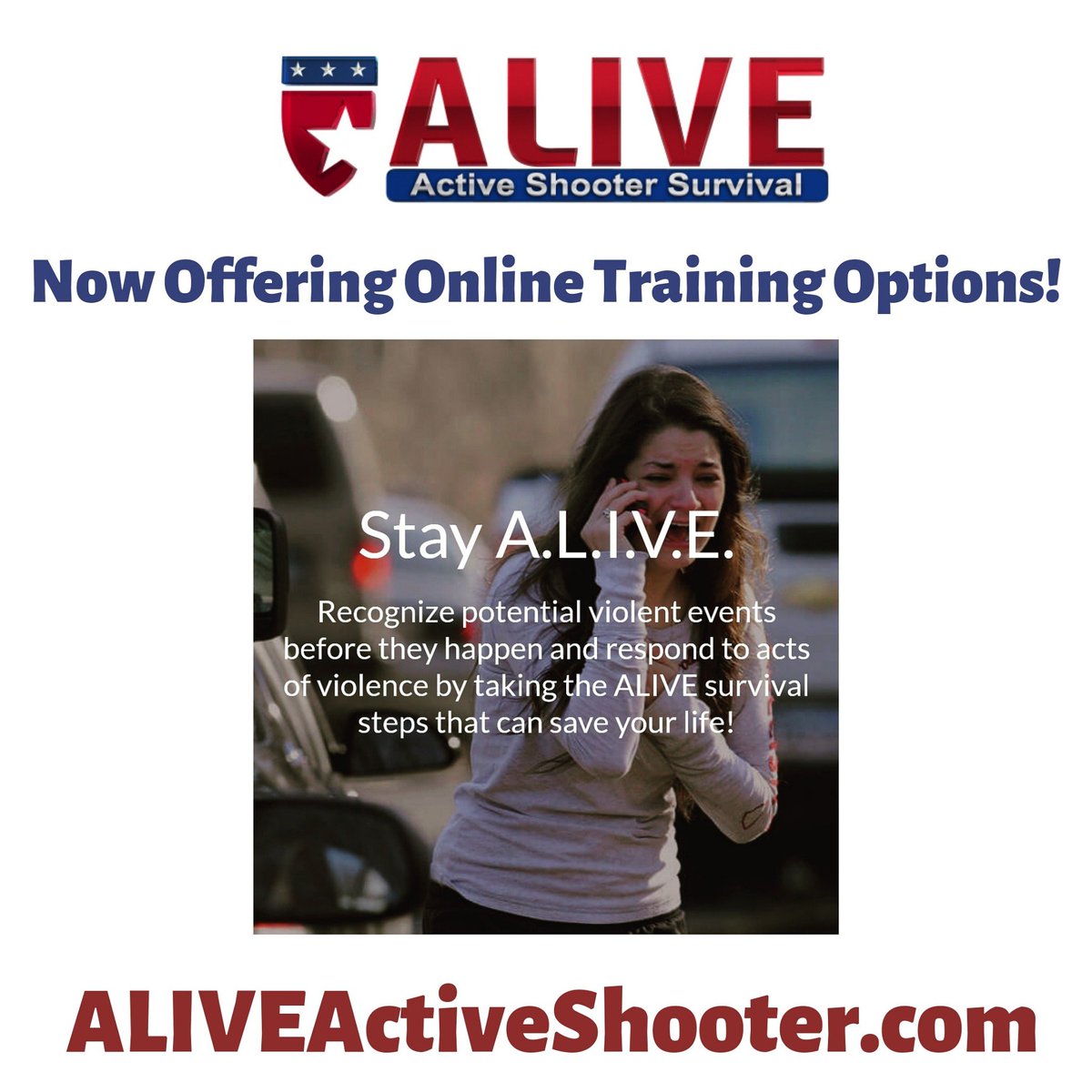 Michael Julian is offering his ALIVE Online Training Course for ⭐️50% OFF⭐️ offer good until 8/1/19
#ActiveShooter #ActiveAssailant #StayALIVE #ActiveShooterSurvivalTraining
ALIVEActiveShooter.com