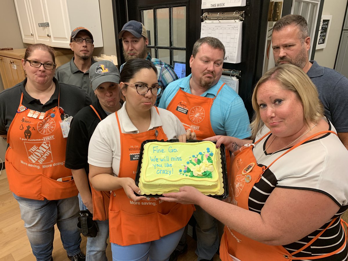 Happy &amp; sad...wishing Renee W. <a href="/HomeDepot3858/">HomeDepot Rossford</a> much success in her new job/promotion to the HR Generalist role at <a href="/TroyDFC6707/">THD DFC #6707</a>!!  Congratulations!!  @THD_Kendra @asm212230 #OneHomeDepot #career #development