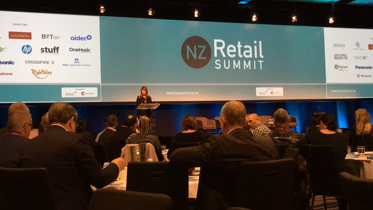 RetailNZ's tweet photo. The Retail NZ Summit has kicked off! #RetailNZSummit @Conferenz https://t.co/KXhhuvdoEW