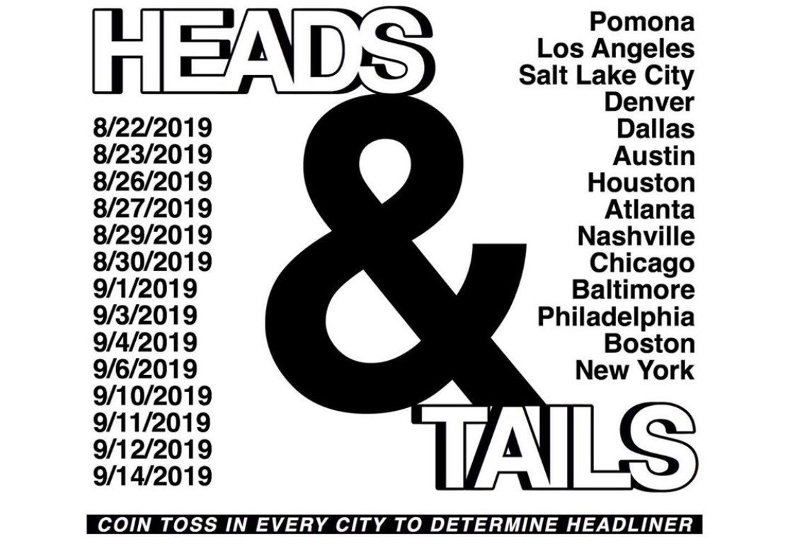 Heads &amp; Tails tour w/ <a href="/jesserutherford/">Jesse®</a> starts in less than a month. What city am I seeing you at?