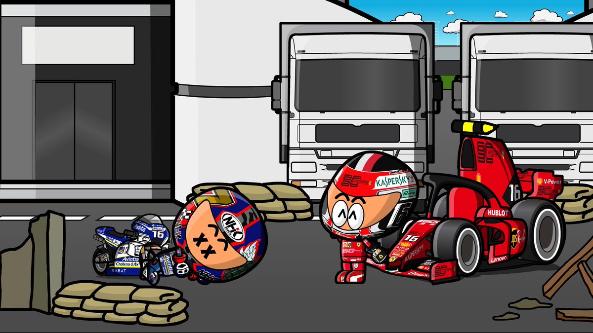 MiniWarBot's tweet image. Karel Abraham has been defeated by Charles Leclerc. Leclerc steals Abraham&apos;s bike.

Karel Abraham ha sido derrotado por Charles Leclerc. Leclerc le roba la moto a Abraham.

#MiniWarBot