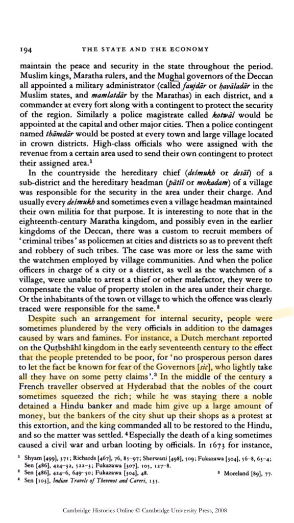 45/n Irfan Habib categorically mentions wars & Mughal desire to conquer as major reason for economic failure of India, followed by their own decline. Moreover the tyranny of the governors was causing Merchants to shut business.Following snippets explain at best(p192-95).