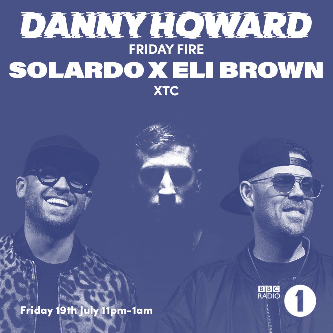 ListenUpbiz's tweet photo. Thanks to the @BBCR1's Friday Night crew for their amazing support of @solardomusic & @Elibrownbeats' new single 'XTC'! π π₯
@AnnieMac's Hottest Record, @dannyhowarddj's Friday Fire, spun by @petetong & straight in at No.1 in the #R1DanceChart... Love to ALL involved β€οΈβ€οΈ https://t.co/ogdJx2Vffd