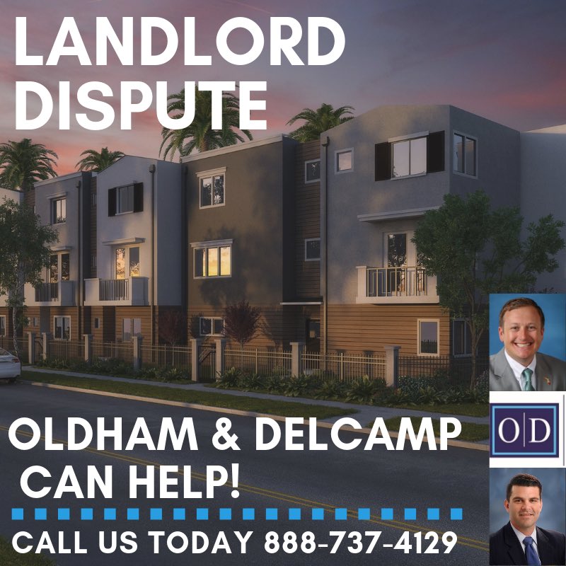 Landlord Dispute - Call #OldhamDelcamp today!
#LegalMatters #Attorneys #LandlordDispute #Apartments #Condos #Lease #Rent