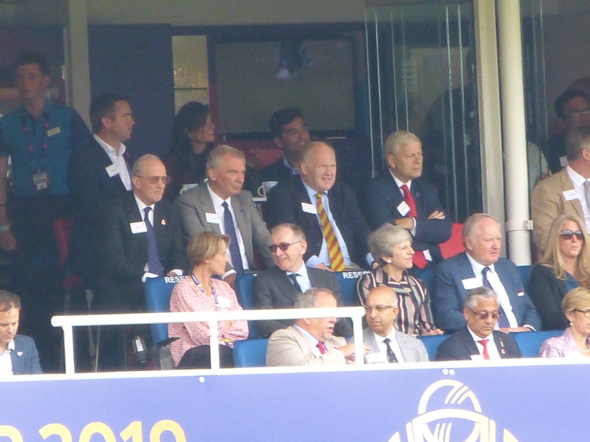 TimSavageSport's tweet photo. A few notables at #lords @HomeOfCricket in and around the MCC President’s box and the #tavernstand @cricketworldcup #final Sunday 14.7.19.  #ENGvNZ  #whatamatch https://t.co/8G93aWRjPa