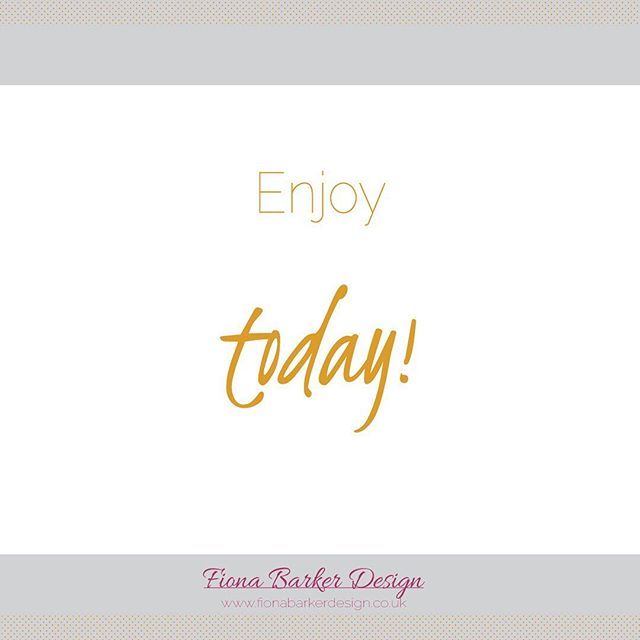 FiBarkerDesign's tweet photo. Just a little reminder to you today - Enjoy today!!!
Share this account with one of your friends or family to help them feel inspired, motivated and positive today! :)
- - - 
#fionabarkerdesign #fbd #dowhatyoulove #behindthescenes #smallbusiness #design … https://t.co/V2RHPpOo7T https://t.co/1cJwejXkBL