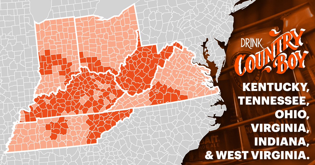 The Country Boys Here Are All Of The Places That You Can Find Country Boy Beers In Ky Tn Wv Va Oh In Contact Your Area Distributor To Find Out