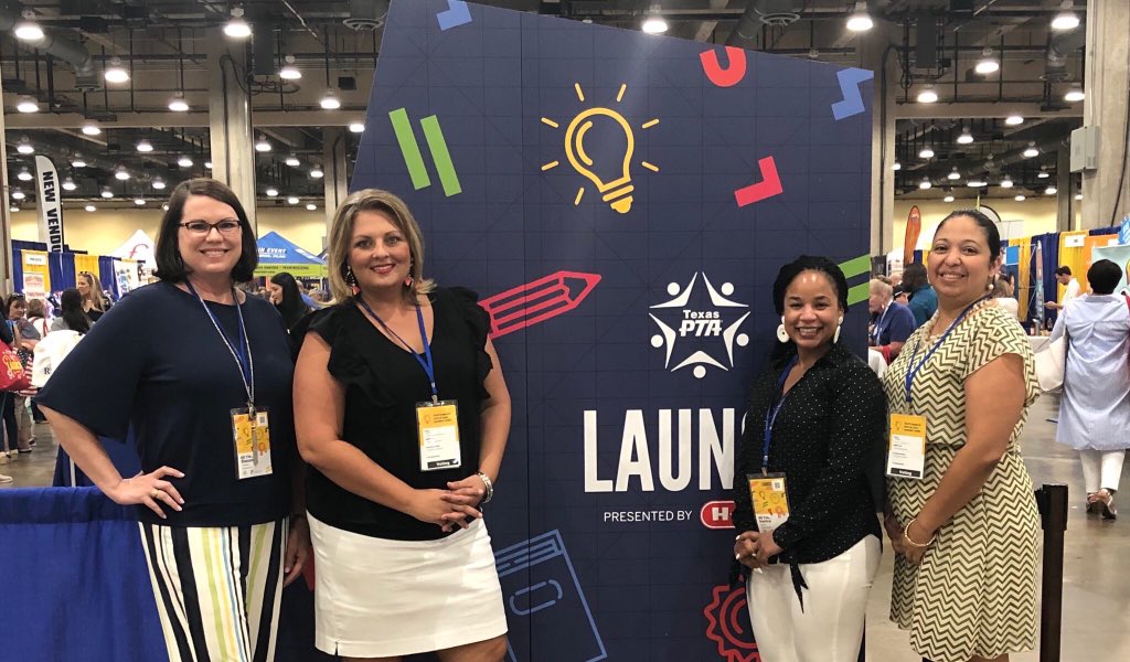 McKinneyISDPTA's tweet photo. Thank you to the leaders of our schools and our ISD for supporting our PTAs at @txstatepta LAUNCH, and for your commitment to your community and giving every child a voice!
@inetradn @SBWoodard1 @MBaumannRJE @ASharpMISD @MinshewElem @RJEjaguars @RJE_PTA @mckinneyisd #TxLAUNCH19 https://t.co/k32hslcl7p