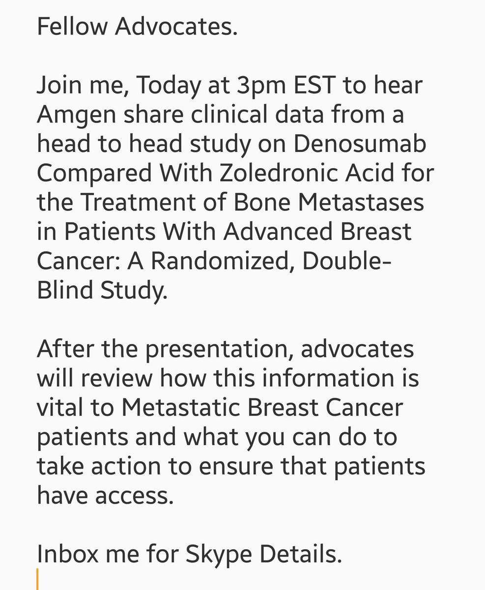 MyBreastYrsAhd's tweet photo. Fellow Advocates join me at 3pm EAT Today. @itsnot_pink
#MetastaticBreastCancer
#MBC
#MBCAdvocate
#PatientAdvocate
#PatientAccess
#BreastCancer
#MyStyleMatters
#MyBreastYearsAhead https://t.co/ATzKjVSp2o