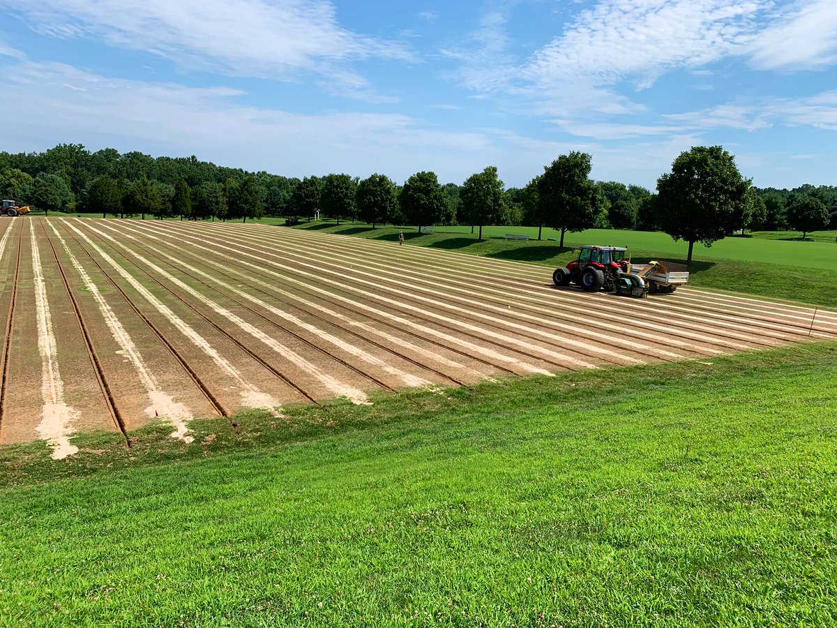 JeradRMinnick's tweet photo. High quality work by @Seeds_McGrass. After deep fraze mow, @HummerTurfgrass installing drainage on Field 12

@MDSoccerPlex commitment to #fieldimprovements continues to set the standard for US #soccercomplex facilities. Now 9 #naturalgrass fields w full drainage #ThinkDifferent https://t.co/jBOueP2Rhh