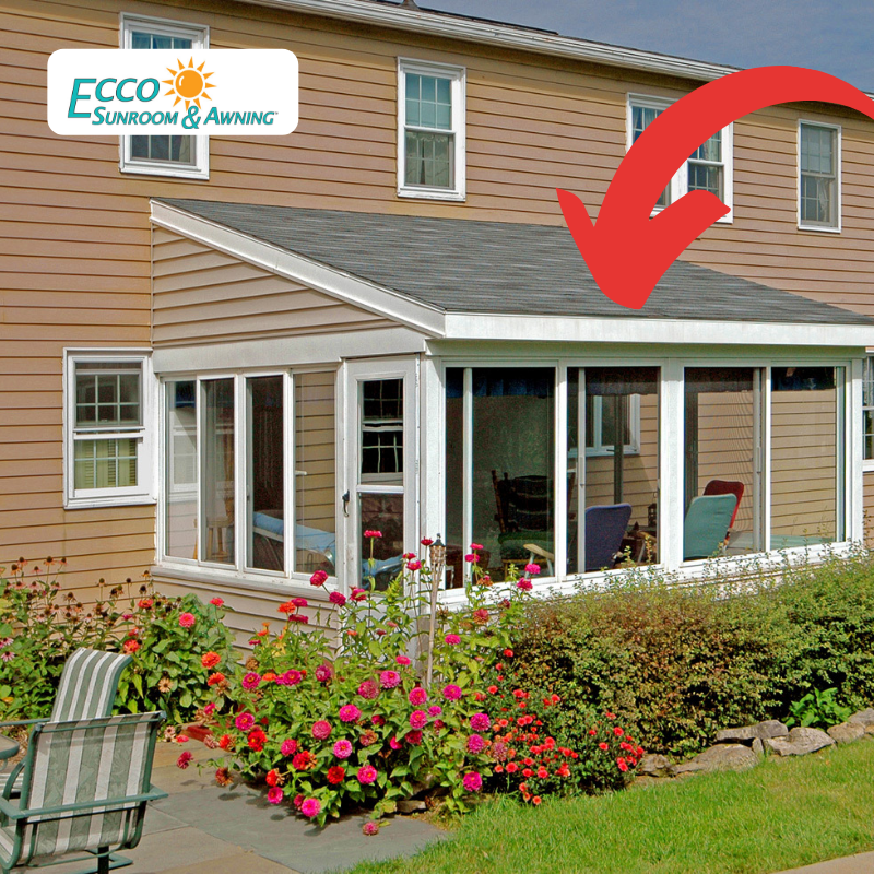 ecco911's tweet photo. It may be HOT outside but I bet its cooler in here! Ready to get your all season room?  Call 757-424-0022 today to book your 𝑭𝑹𝑬𝑬 design meeting! #awnings #shades #pergola #acrylicroofing #sunrooms #decks #railings https://t.co/hGAEPARlrw