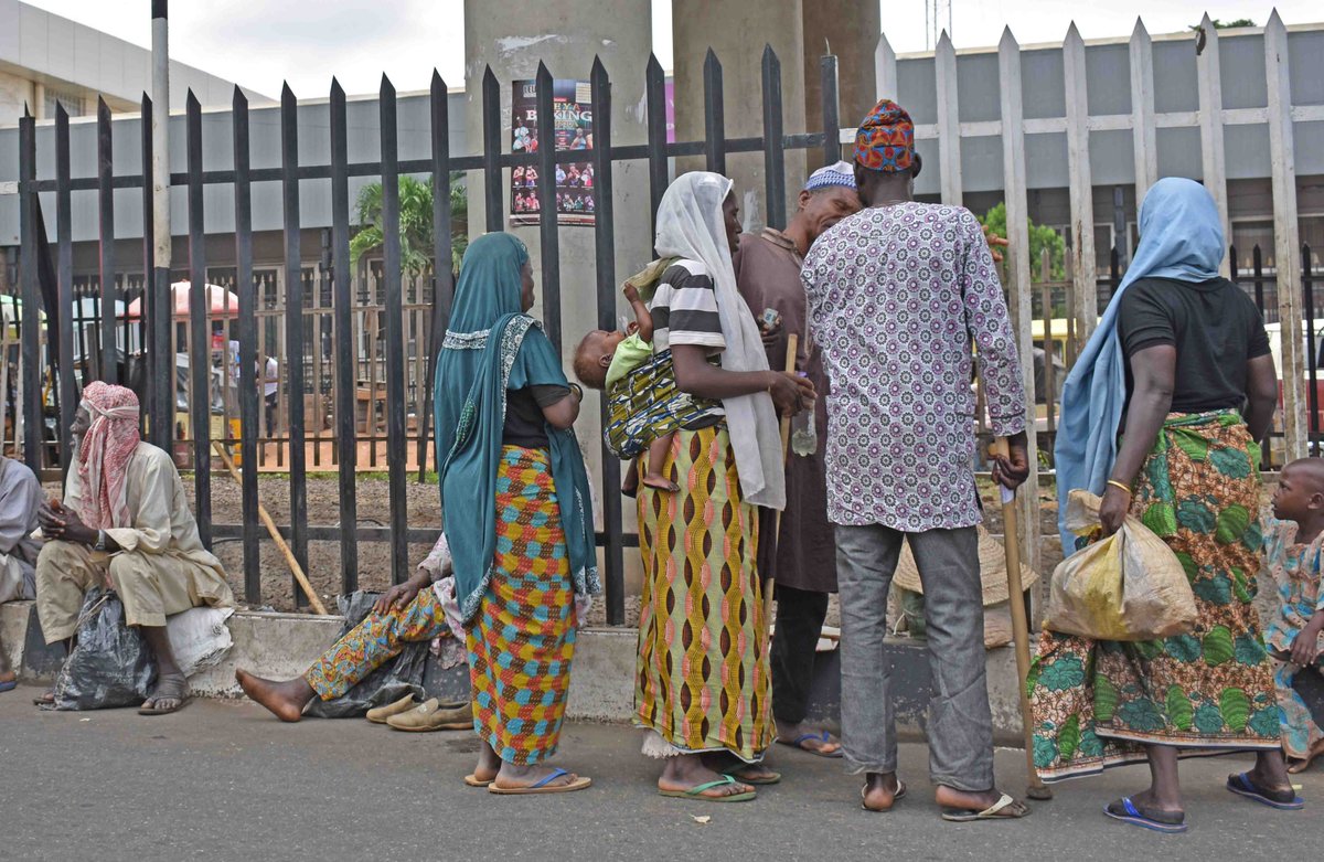 Image result for roadside beggars in Ibadan