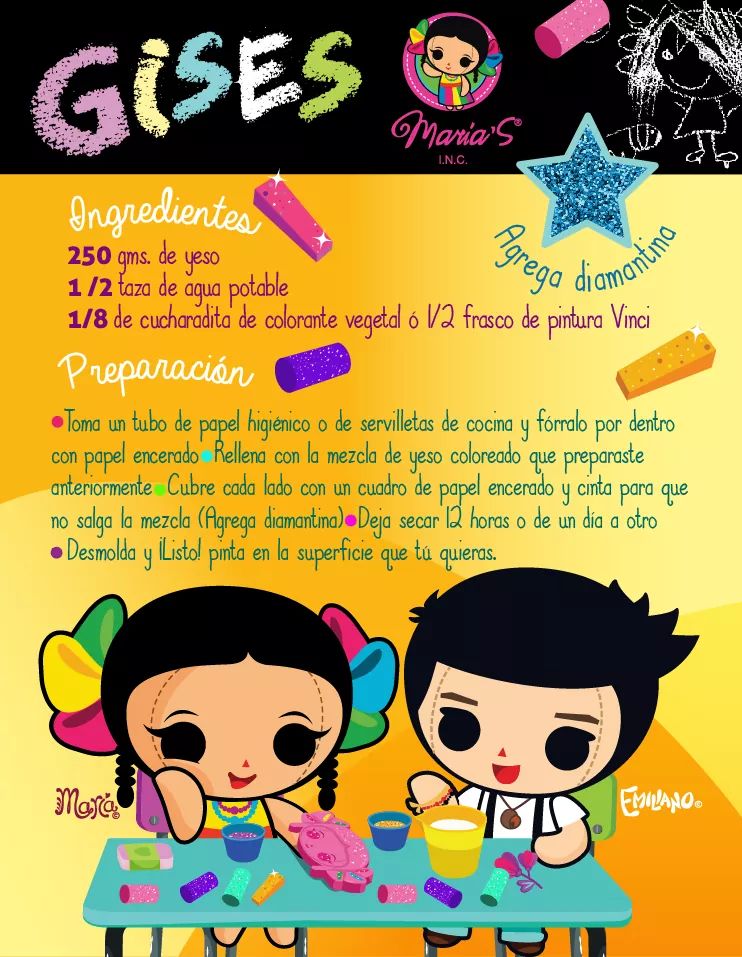 LasMariasINC's tweet photo. ¡En estas #VacacionesDeVerano deja volar tu imaginación con estos #GisesDeColores caseros! 😃🤩💭🎨☀️👍🏼⭐
#María y #Emiliano te dicen como hacerlos... ¡Es muy fácil! 😉😍💙💛
#MaríasINC #FelizLunes #Imaginación #Diversión #Gises #Dibujar https://t.co/7HONJsOAc4