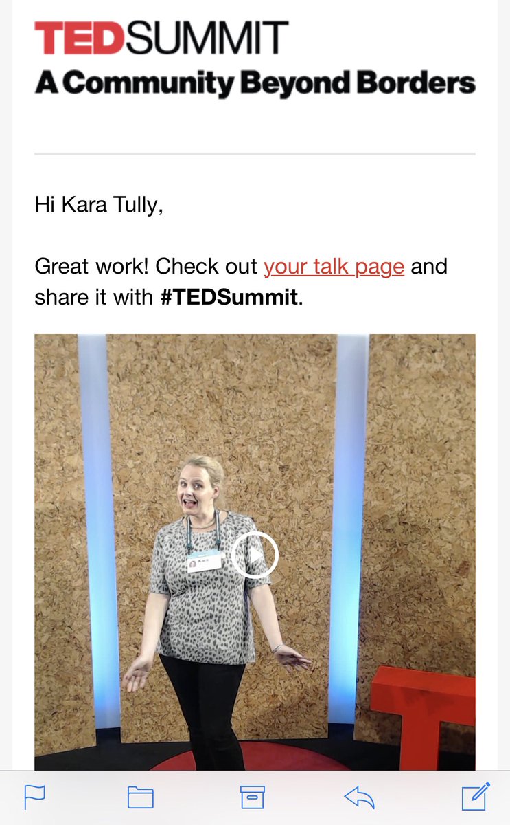 Filmed my own TED talk! #TEDSummit #TEDSummit2019