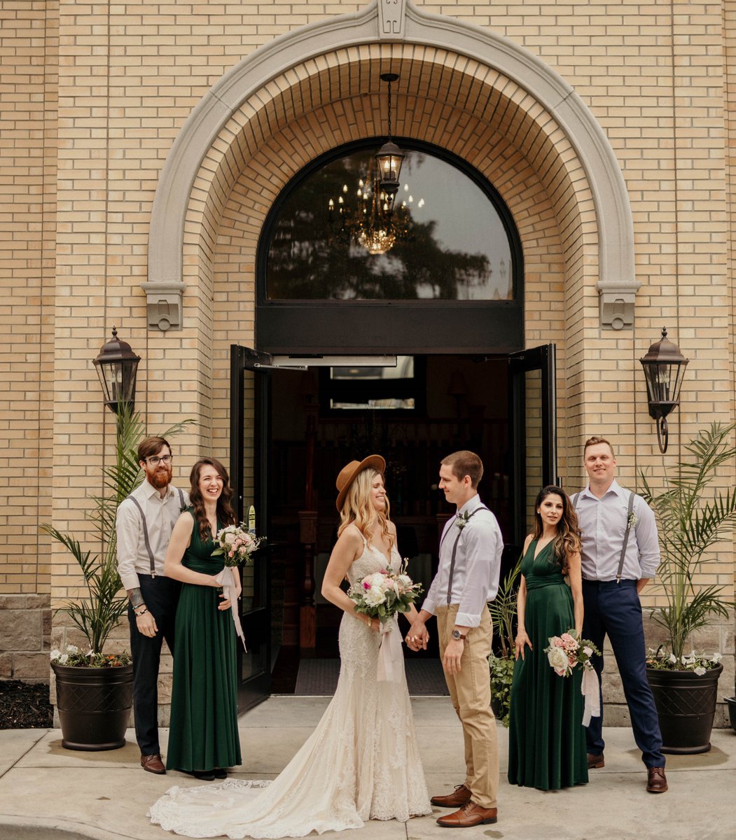 Shop_BridesMade's tweet photo. How great do our Forest Green Infinity dresses look in this bohemian inspired shoot!?😍

Our Infinity dress can be worn over 25 different ways to fit your style and theme!🙌 This collection is available in both knee and floor length options👗 https://t.co/fxds80KrUj