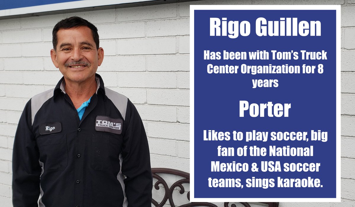 Our June Employee Spotlight featured Rigo Guillen, one of our Porters, and Angel Hernandez, one of our Shipping Clerks. Both of them are vital to our organization running smoothly and we thank you!
#ttc #ttruck #tomstruckcenter #employeespotlight #hardworking #goodwork