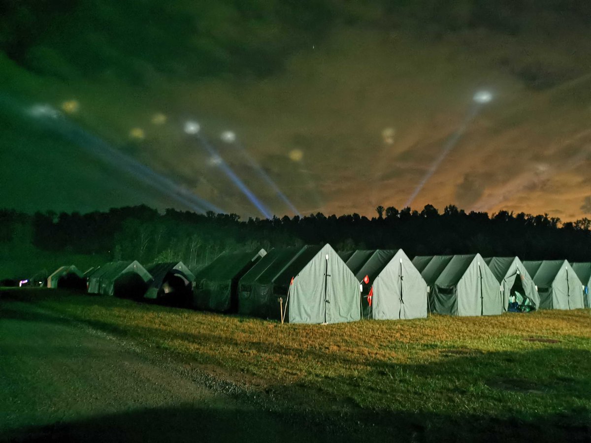 This night view from IST Basecamp is just awesome! We love it! #ScoutJamboree