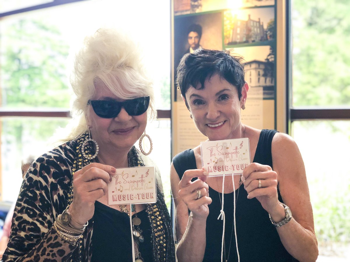 VisitShoalsAL's tweet photo. The Swampette and Beehive Queen Music Tour has boarded and they’re ready to get S W A M P E D! #visitflorenceal #GoWithTheFlo #Wchandyfest #handyfest2019 #swampette #swampettetour https://t.co/4Pm56vVV6v