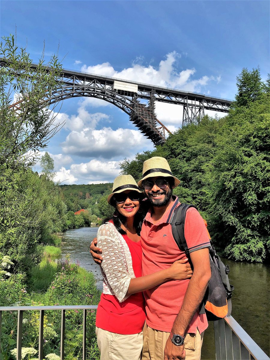 trailstained's tweet photo. Yesterday, we visited the highest railway #bridge in #Germany: Müngsten Bridge. Imagine seeing a train speed across a bridge that was finished in 1897! Simply amazing.
@GermanyTourism
#trailstained #travel #walkeverywhere #architecture #engineering #germanytourism #landmarks https://t.co/yzZnk69HGy