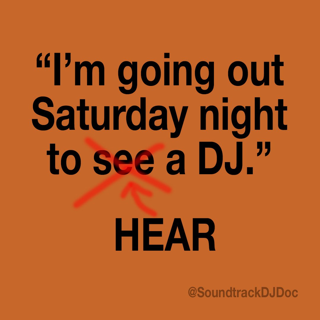 You should be able to tell a dope #DJ from a trash DJ even if you're blindfolded.