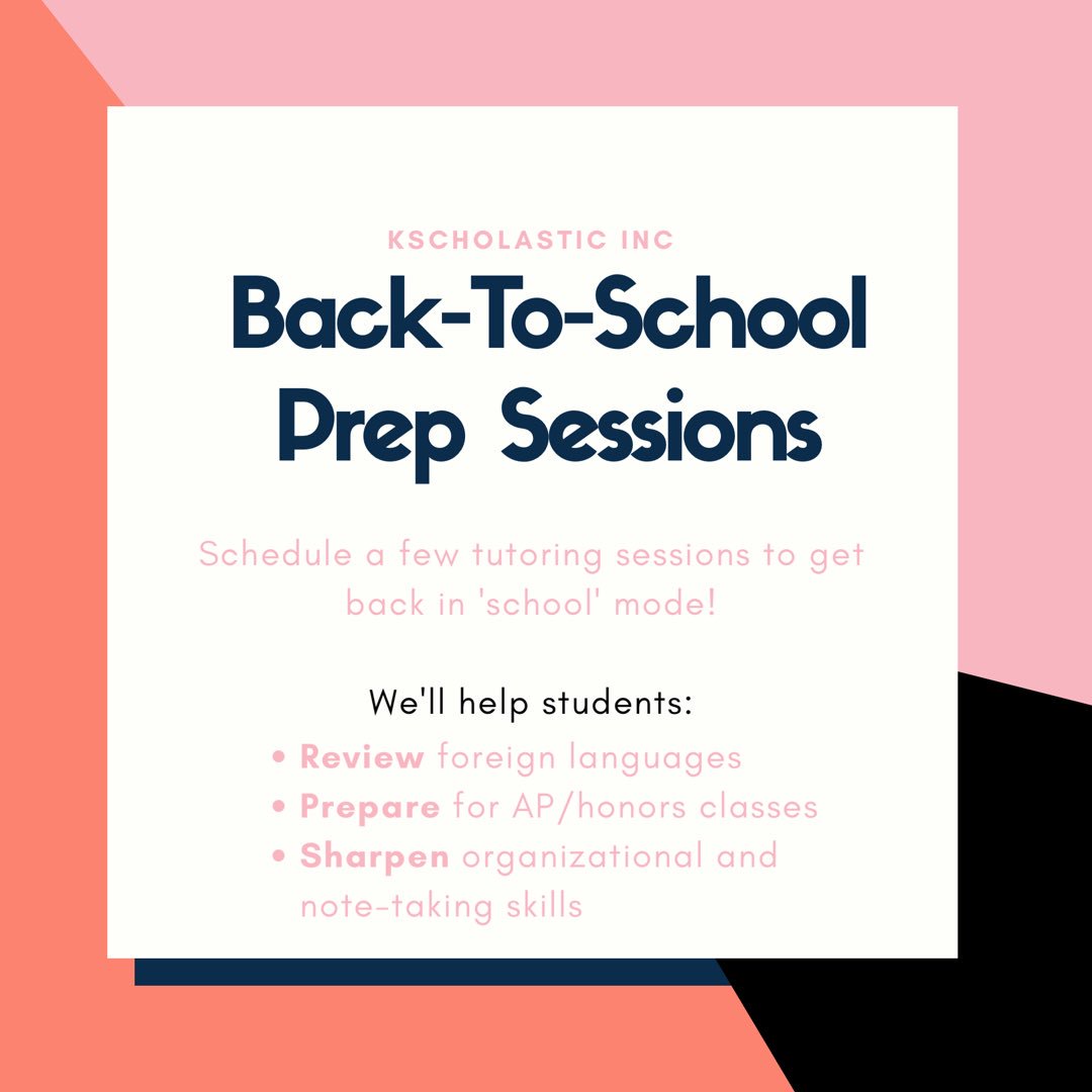 Kscholasticinc's tweet image. Ready for back to school? Let us know how we can help! Reach out to Karla Machado at 832-766-0542 to schedule a session today! #backtoschool #houstontutors #mondaymood