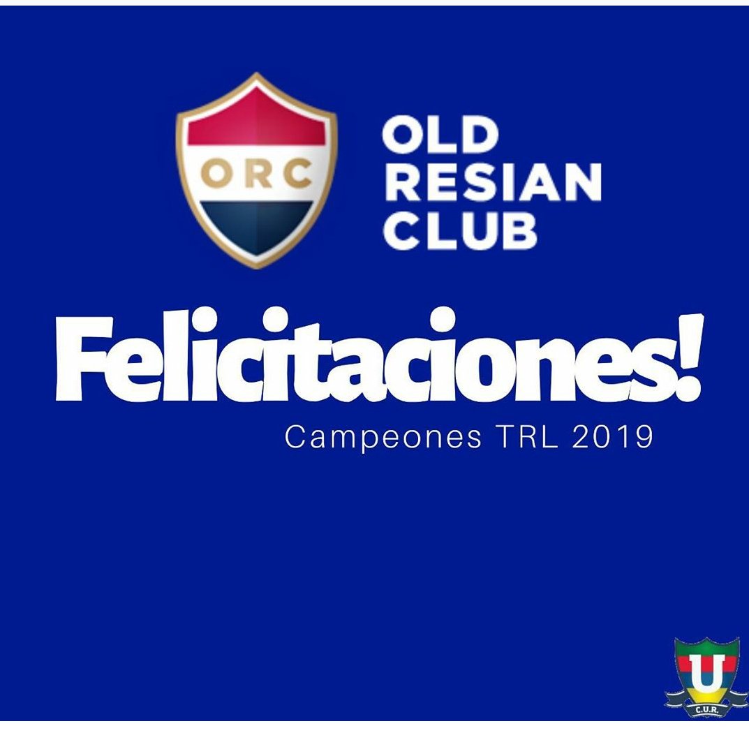 Felicitamos al nuevo campeón del TRL. <a href="/_oldresianclub/">Old Resian Club</a>. Salud campeón.