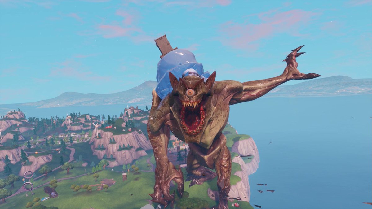 EnderHeaven's tweet photo. @CM_Solapaine
 Hola Beñat! Una skin de la tienda de 
@FortniteGame
 del monstruo Cattus, donde su mochila sea el iceberg y el castillo, que uno de sus estilos sea el tono verdoso o bien que este tono aparezca al hacer emotes y que otro de sus estilos sea el esqueleto PLIS <3 https://t.co/GaT1oJAhN1