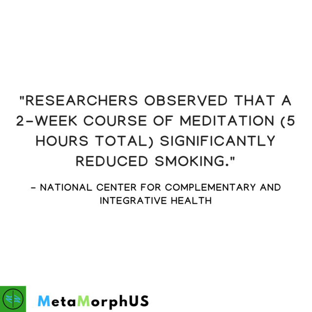 Metamorphus_org's tweet image. A 2 week meditation course reduced participants smoking habits. 

Meditation can bring an awareness of your actions and behaviors that you may not notice. It's an activity that can bring deep reflection and awareness of who you are and what you may need to improve upon.