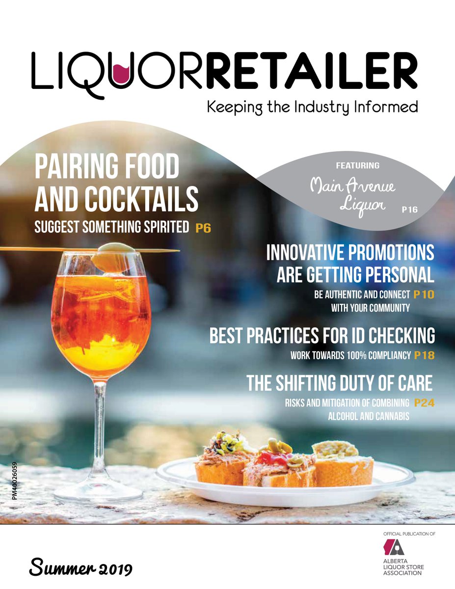 LRetailer's tweet image. Read the summer issue of Liquor Retailer featuring Food &amp;amp; #Cocktail Pairings, Innovative #Promotions, Best Practices for #ID Checking and Combining Alcohol &amp;amp; #Cannabis. liquorretailer.com @ALSAWEB