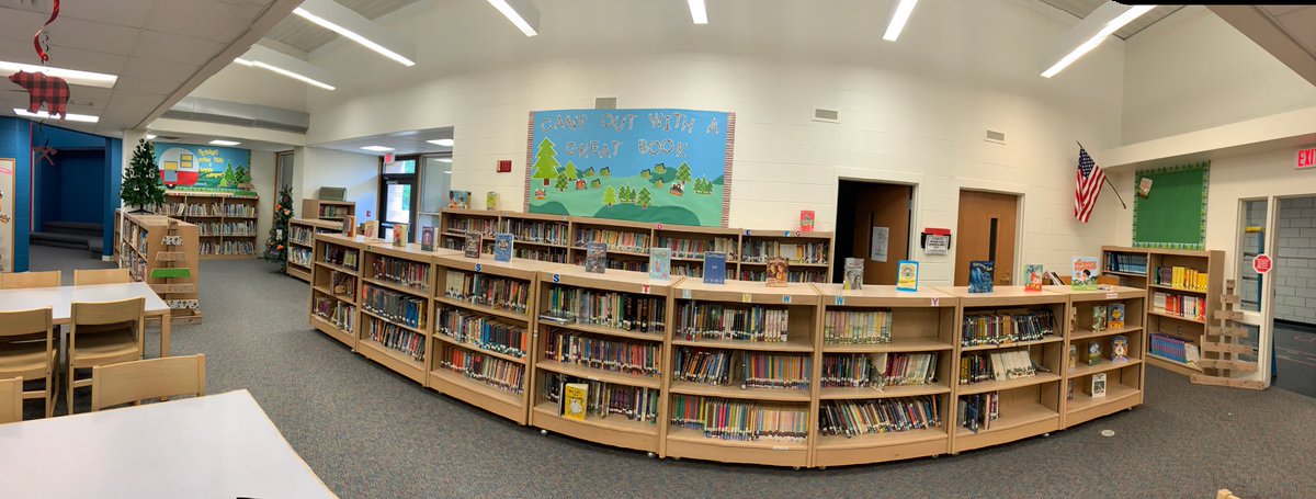 MrsObrienp's tweet photo. SW Library!  Ready to go!  Many thanks to  Mrs. Eidson, Mrs. Haight, Mrs. Jorritsma!  Life is good in the Woods! https://t.co/l2oTTpXxxN