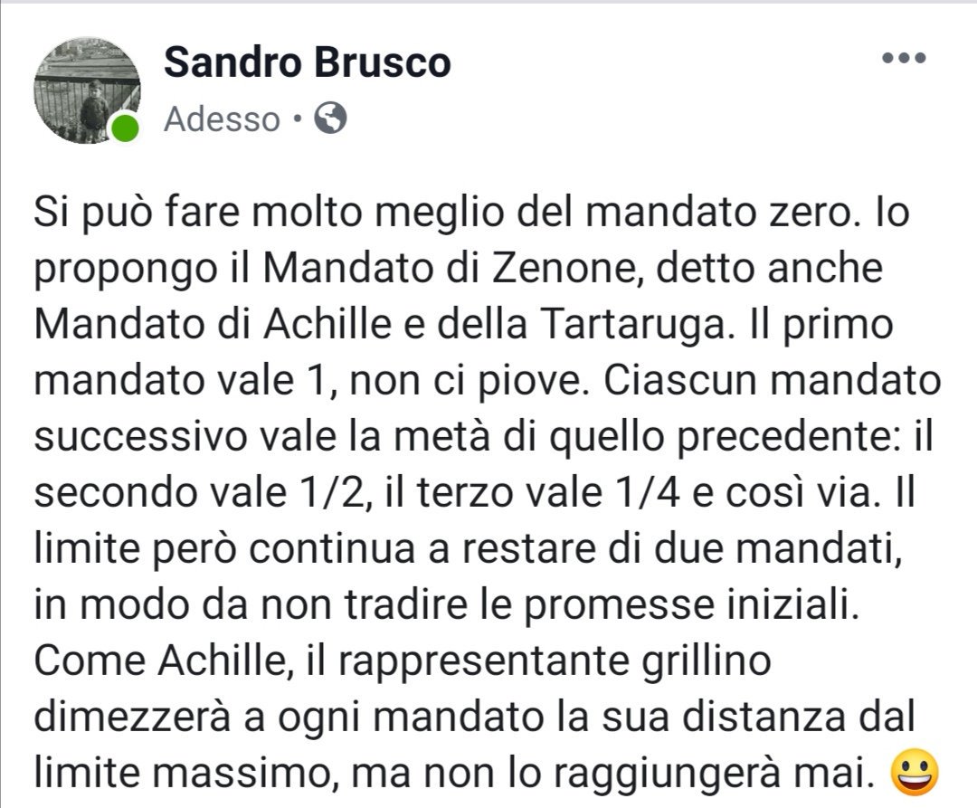 lucianocapone's tweet photo. Un Sandro Brusco presocratico sul #mandatozero. https://t.co/UAsNzXs9xs