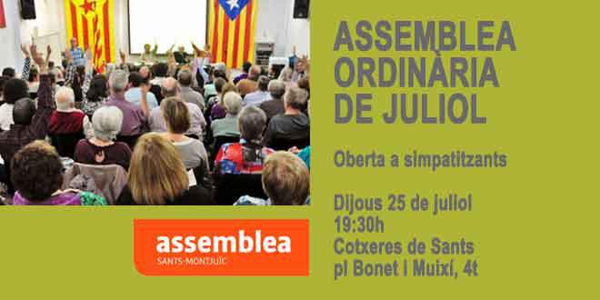 CONVOQUEM als membres i simpatitzants de #Sants-Montjuïc per la #Independència a l'assemblea ordinària de juliol: Dijous 25 a les 19:30h a les Cotxeres de Sants.
http://smxi.cat/assemblea-dassociats-i-simpatitzants-de-juliol/ …
#ObjectiuIndependència