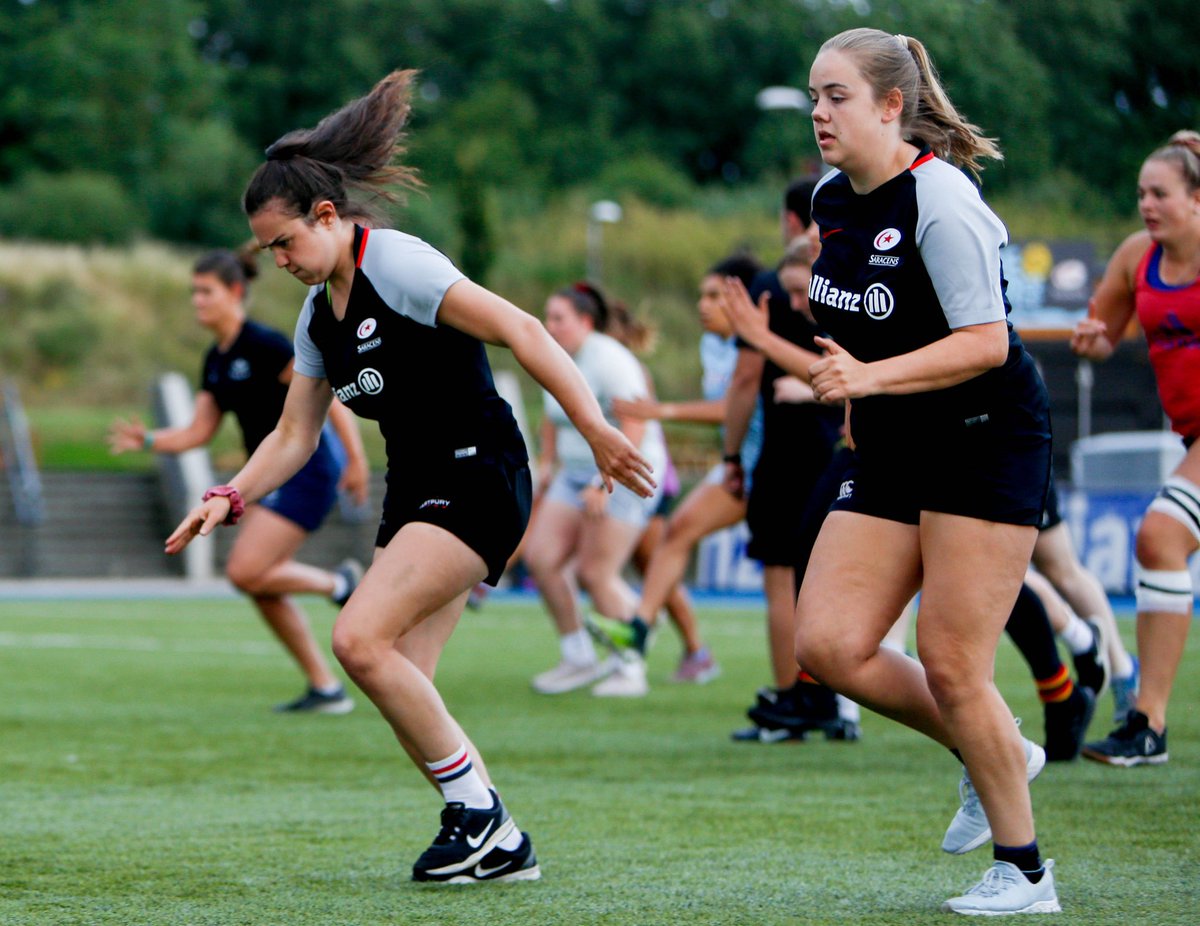 SaracensWomen's tweet photo. Back at it tomorrow night for Week 4️⃣ of Pre-Season ⚫🔴💪 https://t.co/lsHremhQEW