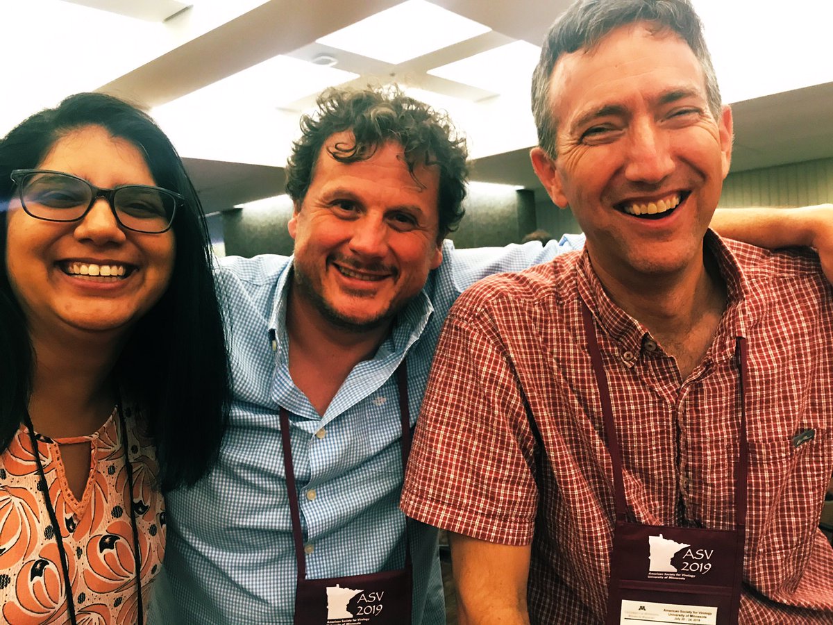 AmerSocVirol's tweet photo. Best committee ever reunited @LauringLab @Lakdawala_Lab @10queues we miss you @KariDebbink - looking forward to “an outbreak of citizen science” workshop tweet your questions for @sabrinabsholts and @DrHolly using #ASVComms see you tomorrow #LoveVirology https://t.co/2tQx4v32Qe