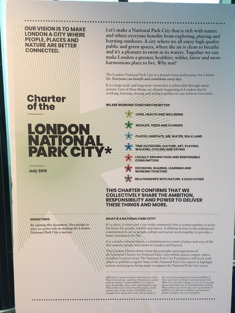 NatParkCityFdn's tweet photo. What a day. #London is confirmed as the world’s 1st #NationalParkCity with many who made it happen and many from cities around the world who want to do the same present.
Thanks. Let us know what you want how we can help.
Do sign the #LondonCharter And / Or #UniversalCharter https://t.co/RkuZEy6C3S