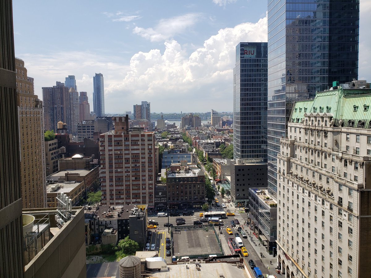 Miranda_Darrow's tweet image. View from our room with @DianeWiggs #rwa18 #NYC