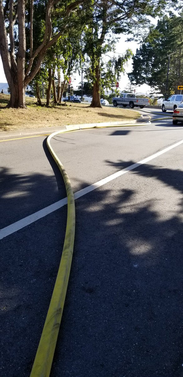 SFFFLocal798's tweet photo. Sometimes the hose lead is long... #wherestheengine? Urban #grassfire
#sfpark #hydrant #mclarenpark #sf #equipmentmatters #watersupply #areaorientation #firecontained @shamannwalton @LondonBreed @HillaryRonen https://t.co/ZM0HqMiBRZ