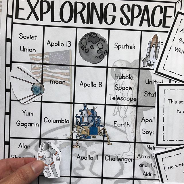 Since space exploration is on my mind, I just finished updating my Exploring Space Bingo Game {link in profile}. If you own it, be sure to download the update! Look for and updates of my Exploring Space Printable Timeline and Timeline Activity sets soon 😀 ift.tt/2y4P7Vg
