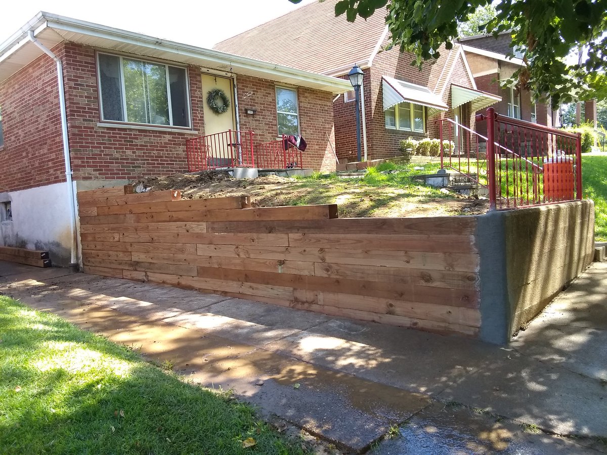 Retainer wall repair on fixed budget by: Michael Jones