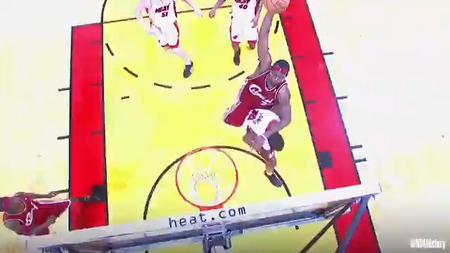 To celebrate the start of #NBADunkWeek, we showcase @KingJames rising up and dropping the hammer for the @cavs in 2005! #NBAVault