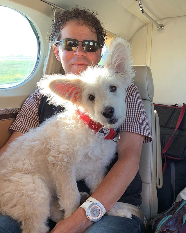 JLFDesignBuild's tweet photo. JLF Architects Partner Logan Leachman commutes to work in Jackson Hole with new pup Stanley, earning his wings.
.
.
.
#jlfarchitects #jlf40years #jhdreaming #dogsofinstagram #wyomingarchitecture https://t.co/Ds17cMuwGG https://t.co/NJV8c7TFmR