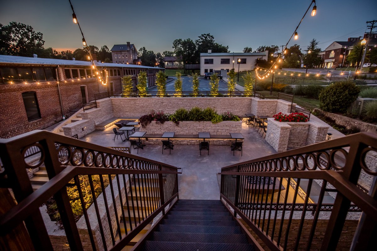 A recently completed outdoor lighting project for a public space in Stanford, KY.