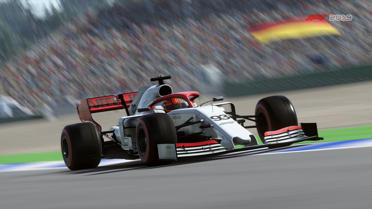 JoshGameSnaps's tweet photo. NEEEUM! Loving this livery on the Multiplayer car! #F1 #F12019 #f1gamesfromcodemasters #multiplayer #germangp #screenshot #photomode #virtualphotography #TheFramedShare https://t.co/oB4YjkgVww
